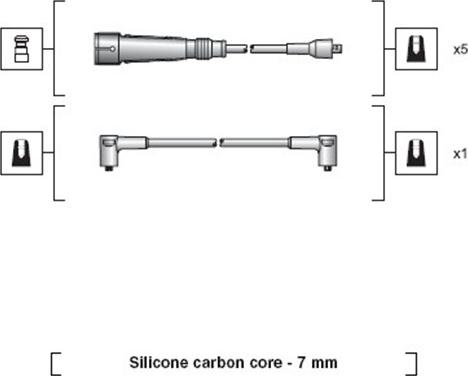 Magneti Marelli 941318111032 - Комплект проводов зажигания unicars.by