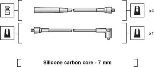 Magneti Marelli 941318111070 - Комплект проводов зажигания unicars.by