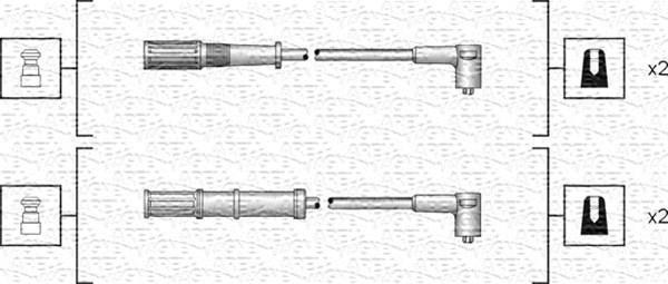 Magneti Marelli 941318111161 - Комплект проводов зажигания unicars.by