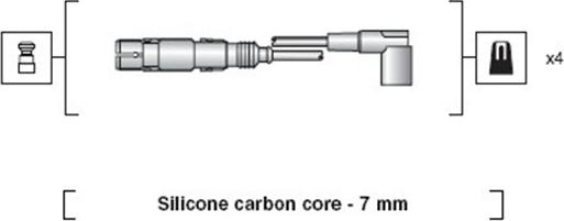 Magneti Marelli 941318111163 - Комплект проводов зажигания unicars.by