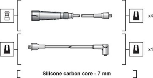 Magneti Marelli 941318111112 - Комплект проводов зажигания unicars.by