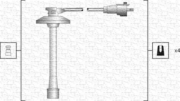 Magneti Marelli 941318111186 - Комплект проводов зажигания unicars.by