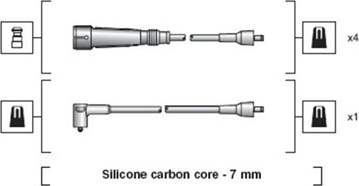 Magneti Marelli 941318111129 - Комплект проводов зажигания unicars.by