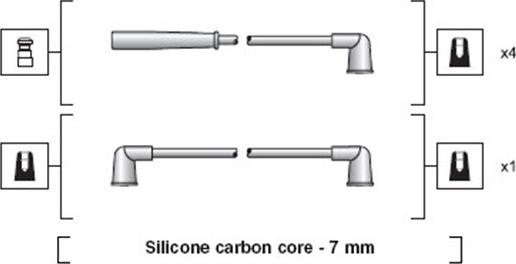 Magneti Marelli 941318111179 - Комплект проводов зажигания unicars.by