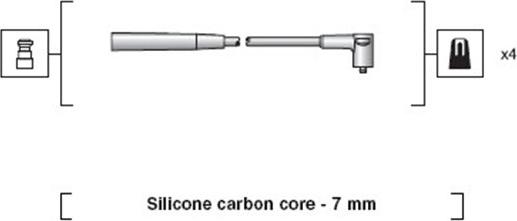 Magneti Marelli 941318111215 - Комплект проводов зажигания unicars.by