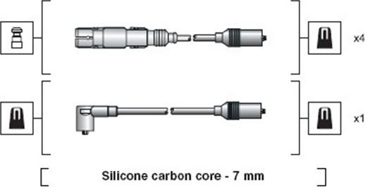 Magneti Marelli 941318111270 - Комплект проводов зажигания unicars.by