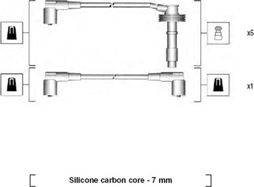 Magneti Marelli 941215110796 - Комплект проводов зажигания unicars.by