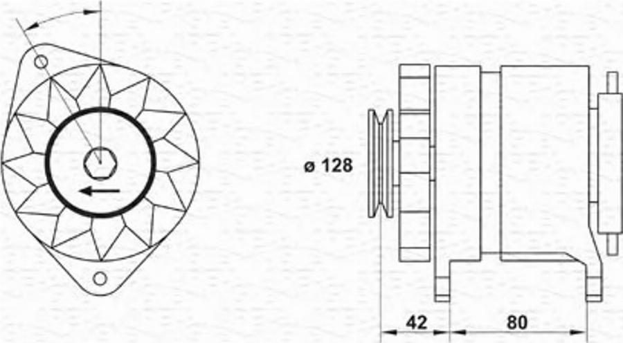 Magneti Marelli 943346097010 - Генератор unicars.by