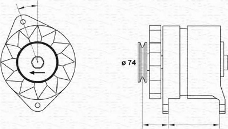 Magneti Marelli 943346050010 - Генератор unicars.by