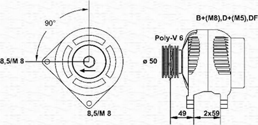 Magneti Marelli 943346002010 - Генератор unicars.by