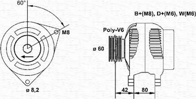 Magneti Marelli 943346147010 - Генератор unicars.by