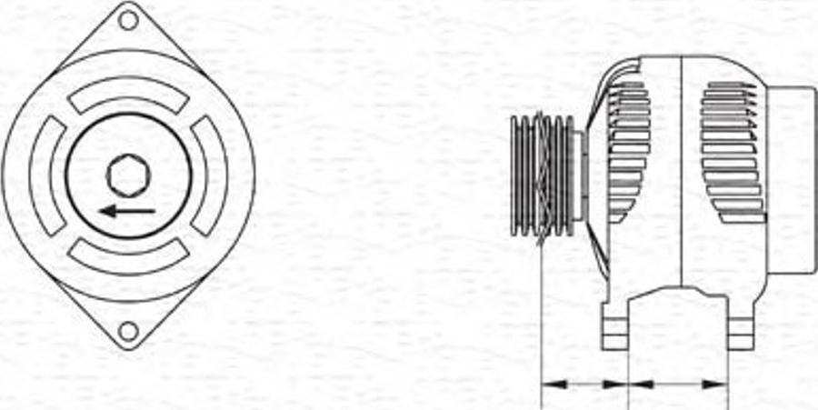 Magneti Marelli 943346189010 - Генератор unicars.by