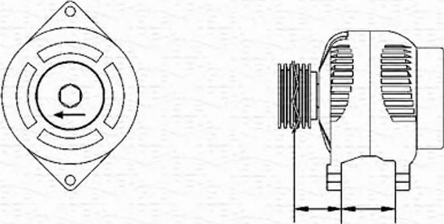 Magneti Marelli 943 34 620 101 0 - Генератор unicars.by