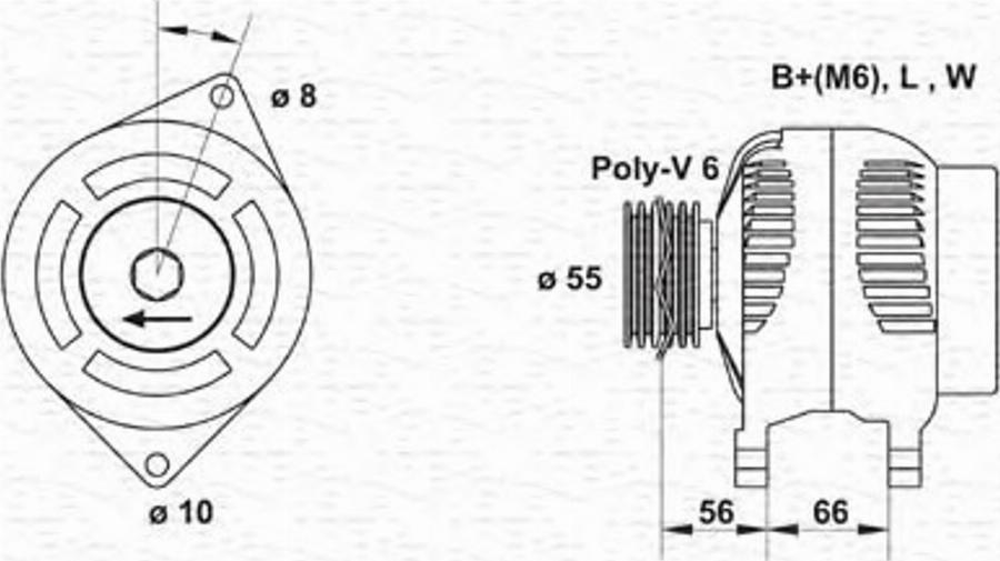 Magneti Marelli 943354087010 - Генератор unicars.by