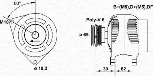 Magneti Marelli 943355096010 - Генератор unicars.by