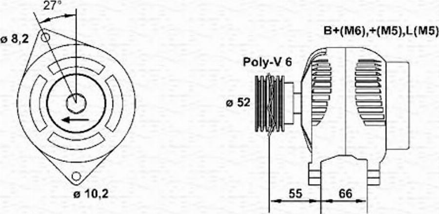 Magneti Marelli 943355056010 - Генератор unicars.by