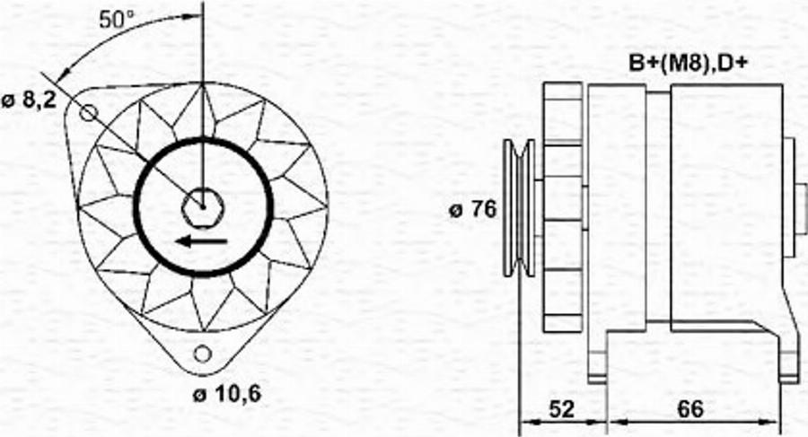 Magneti Marelli 943355075010 - Генератор unicars.by