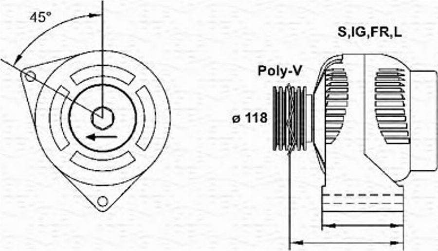 Magneti Marelli 943355176010 - Генератор unicars.by