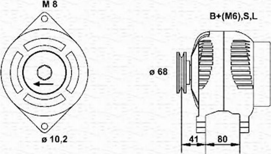 Magneti Marelli 943355203010 - Генератор unicars.by