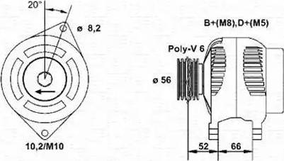 Magneti Marelli 943356964010 - Генератор unicars.by