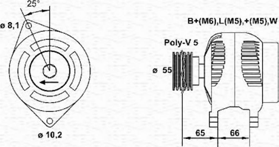 Magneti Marelli 943356963010 - Генератор unicars.by