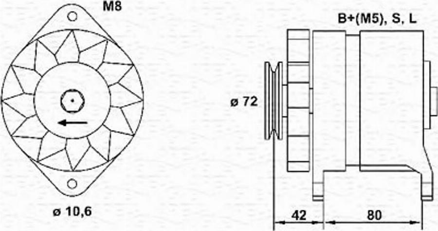 Magneti Marelli 943356937010 - Генератор unicars.by