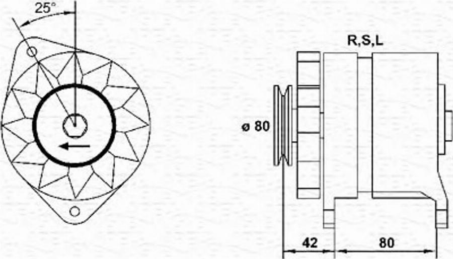 Magneti Marelli 943356921010 - Генератор unicars.by