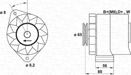 Magneti Marelli 943356408010 - Генератор unicars.by