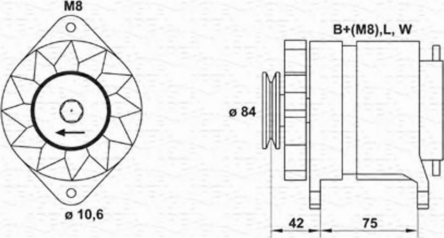 Magneti Marelli 943 35 659 101 0 - Генератор unicars.by