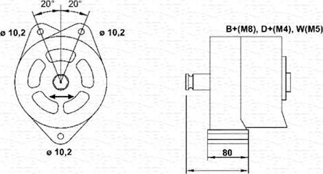 Magneti Marelli 943356685010 - Генератор unicars.by