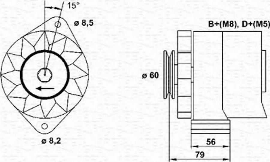 Magneti Marelli 943356679010 - Генератор unicars.by