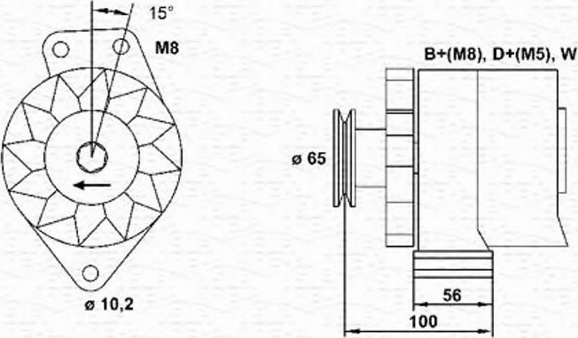 Magneti Marelli 943356675010 - Генератор unicars.by