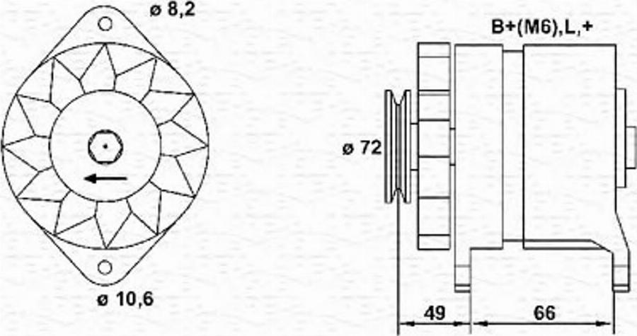 Magneti Marelli 943356185010 - Генератор unicars.by