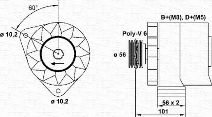 Magneti Marelli 943 35 681 101 0 - Генератор unicars.by