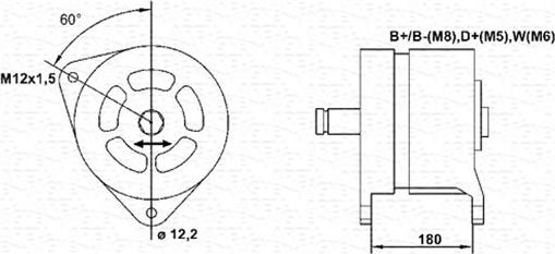 Magneti Marelli 943356267010 - Генератор unicars.by