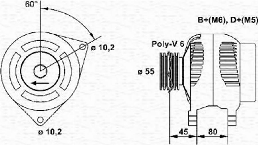 Magneti Marelli 943356799010 - Генератор unicars.by