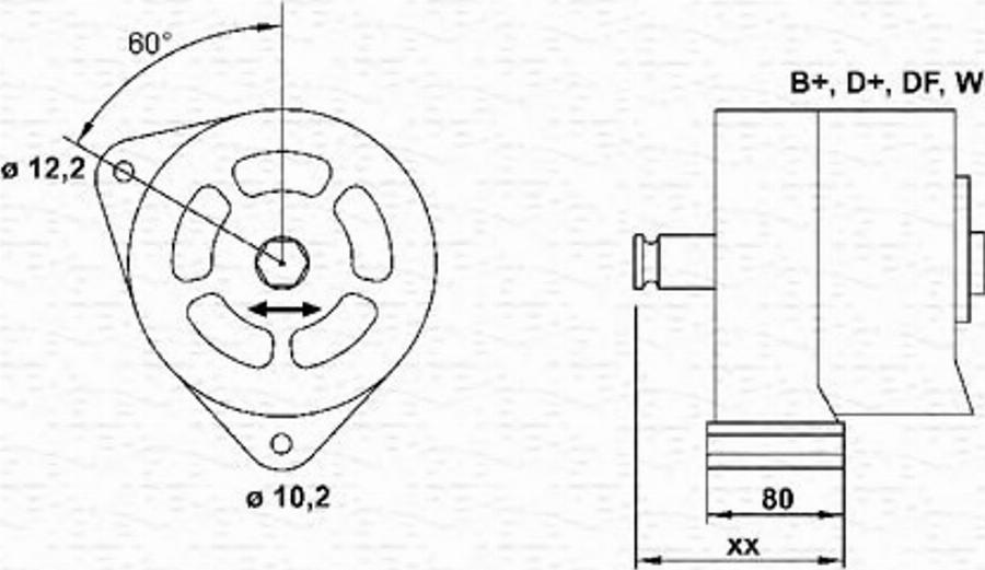 Magneti Marelli 943356791010 - Генератор unicars.by