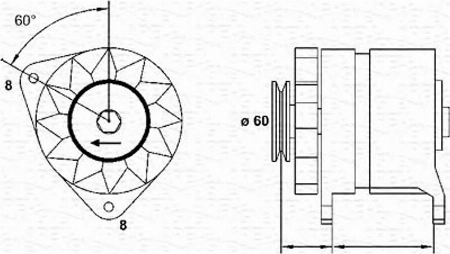 Magneti Marelli 943356746010 - Генератор unicars.by