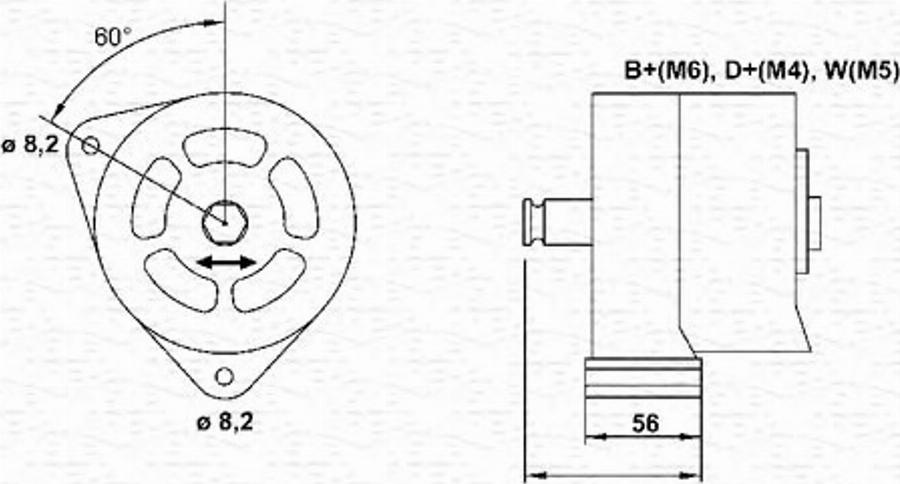 Magneti Marelli 943356766010 - Генератор unicars.by