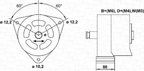 Magneti Marelli 943356709010 - Генератор unicars.by