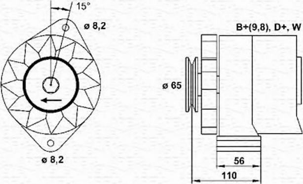 Magneti Marelli 943356788010 - Генератор unicars.by