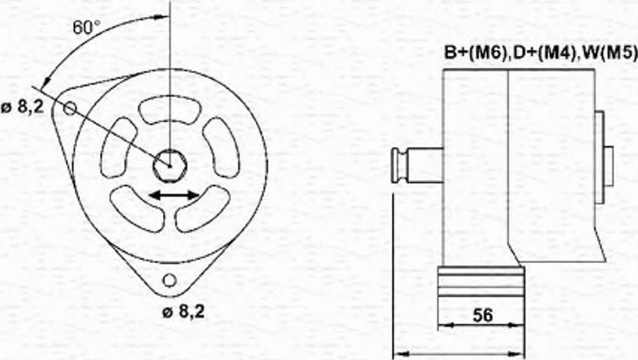 Magneti Marelli 943357764010 - Генератор unicars.by