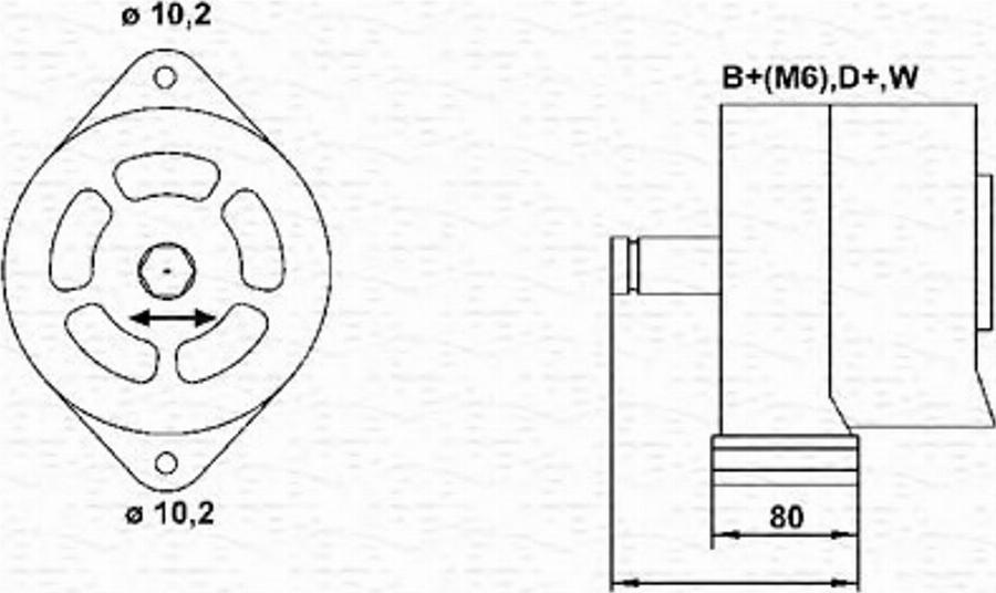 Magneti Marelli 943357708010 - Генератор unicars.by