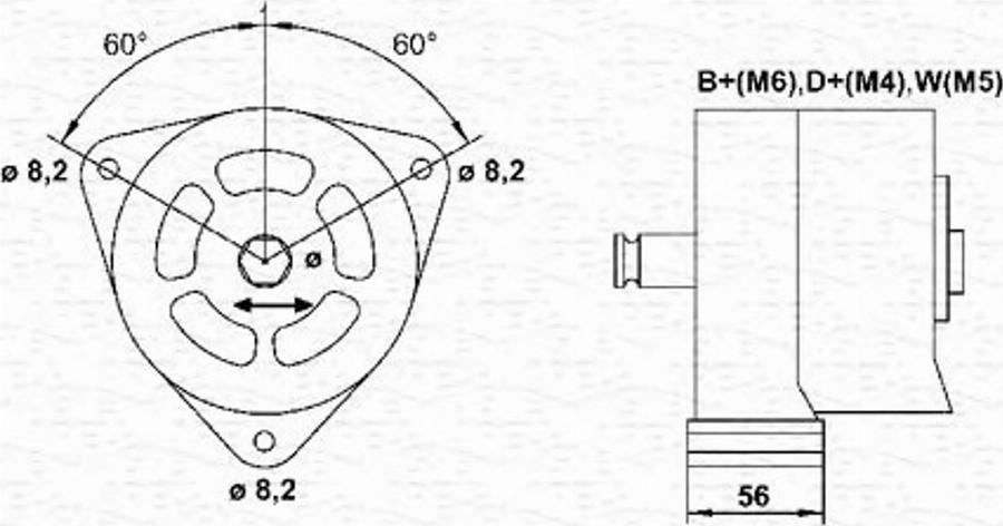 Magneti Marelli 943 35 771 501 0 - Генератор unicars.by