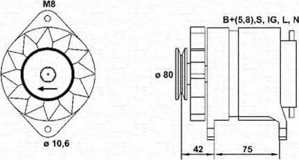 Magneti Marelli 943311230010 - Генератор unicars.by