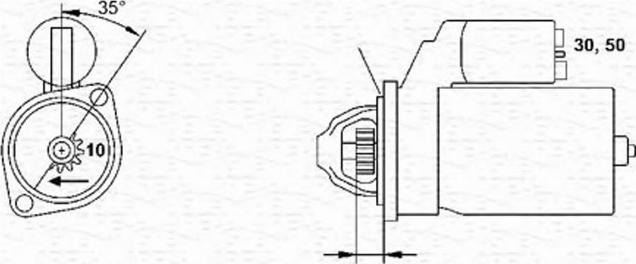 Magneti Marelli 943241099010 - Стартер unicars.by