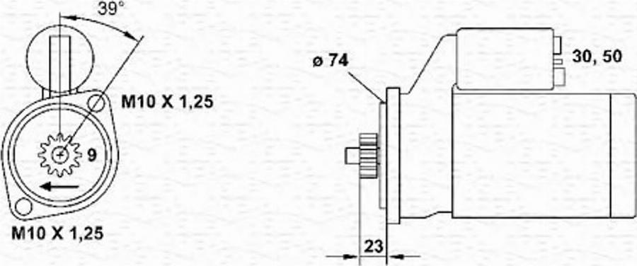 Magneti Marelli 943241092010 - Стартер unicars.by