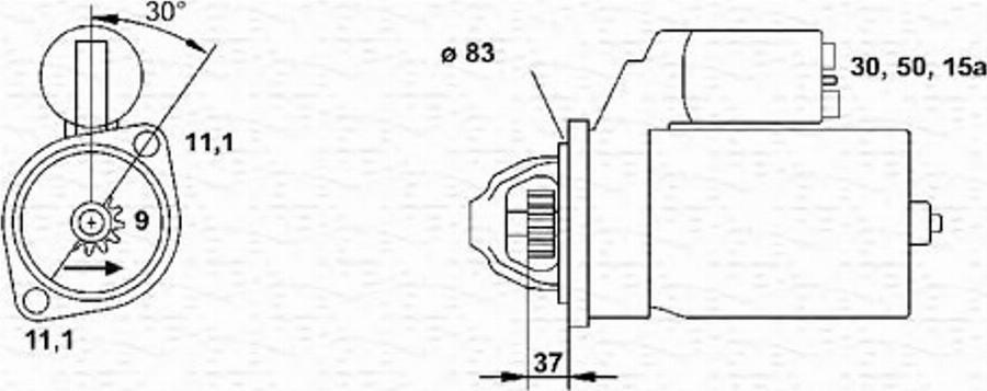 Magneti Marelli 943241040010 - Стартер unicars.by