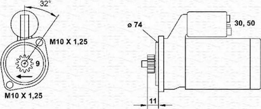 Magneti Marelli 943241047010 - Стартер unicars.by