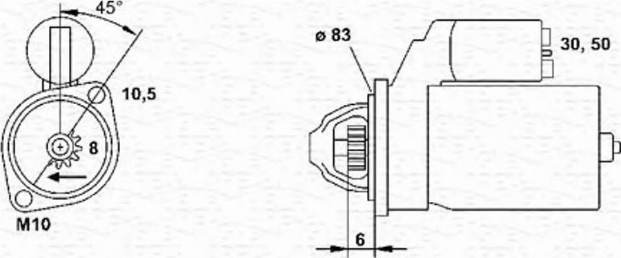 Magneti Marelli 943241024010 - Стартер unicars.by